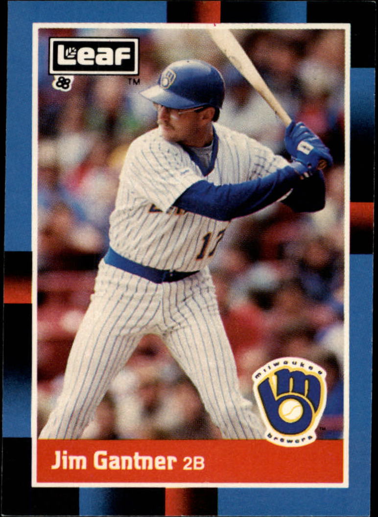 1988 Leaf/Donruss Baseball Cards       161     Jim Gantner